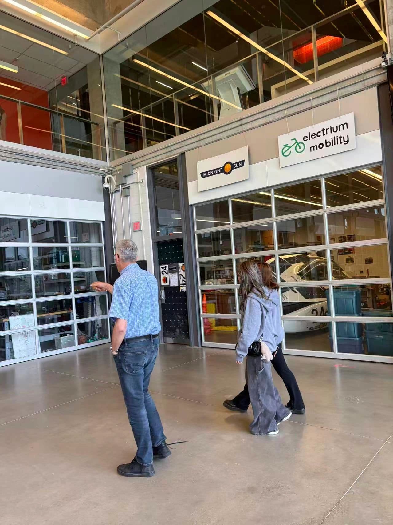 Student interviewing an industry expert